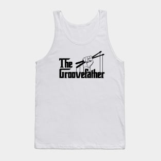 The Groovefather Vintage Drums Drumming - Band Drummer Tank Top